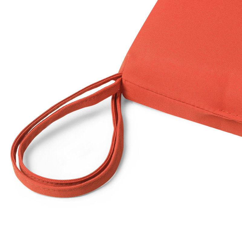  Patio Dining Chair Cushion, Orange, 19" W x 17" D