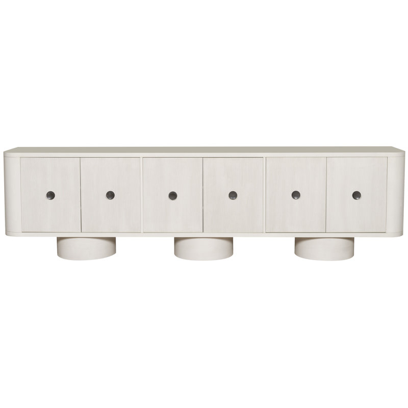 Pierson Solid Wood TV Stand, Dove Gray