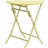 3 Piece Patio Bistro Set of Foldable Round Table and Chairs, Yellow-934952800