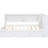 Full Size White Daybed With Built-In , Led, And Storage - Enhance Your Living Space Trundle, Storage, Size, Finish-903273608