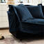 Fauteuil en chenille bleue avec - Housses spacieuses, confortables et lavables, base en chenille rembourrée, coussins confortables, housse amovible,-2138551372