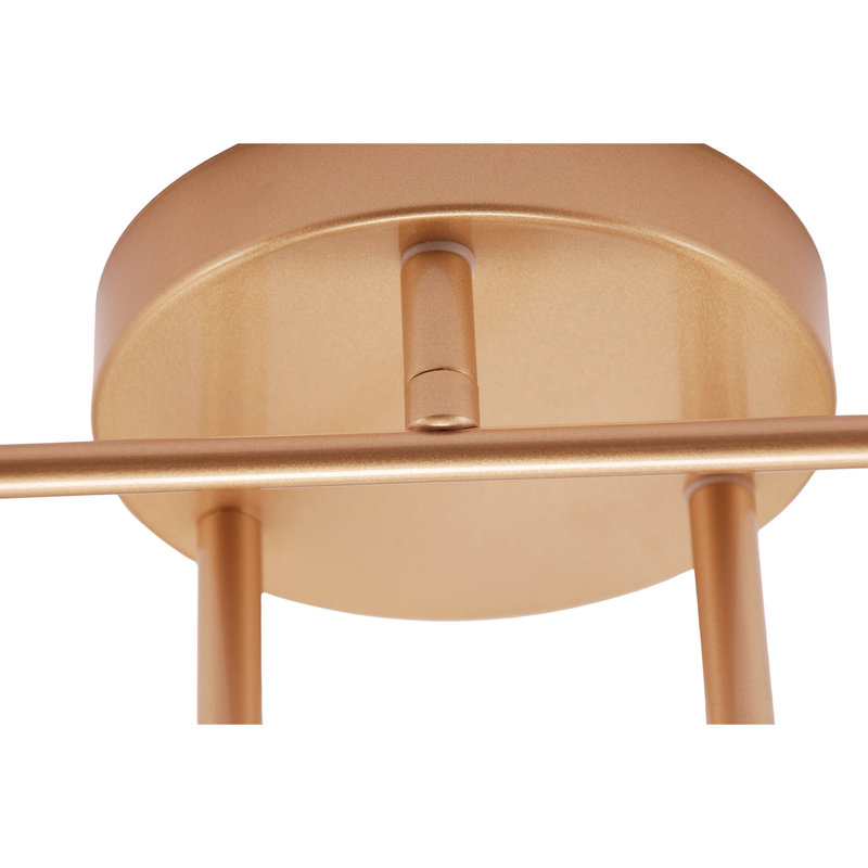 Semi Flush Mount, Brushed Gold