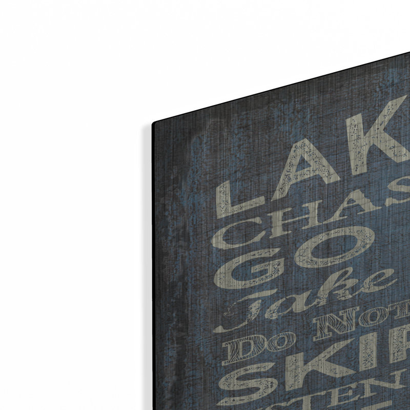 «Lake Rules» par Erin Clark, art mural en métal, H 36 po x l 24 po