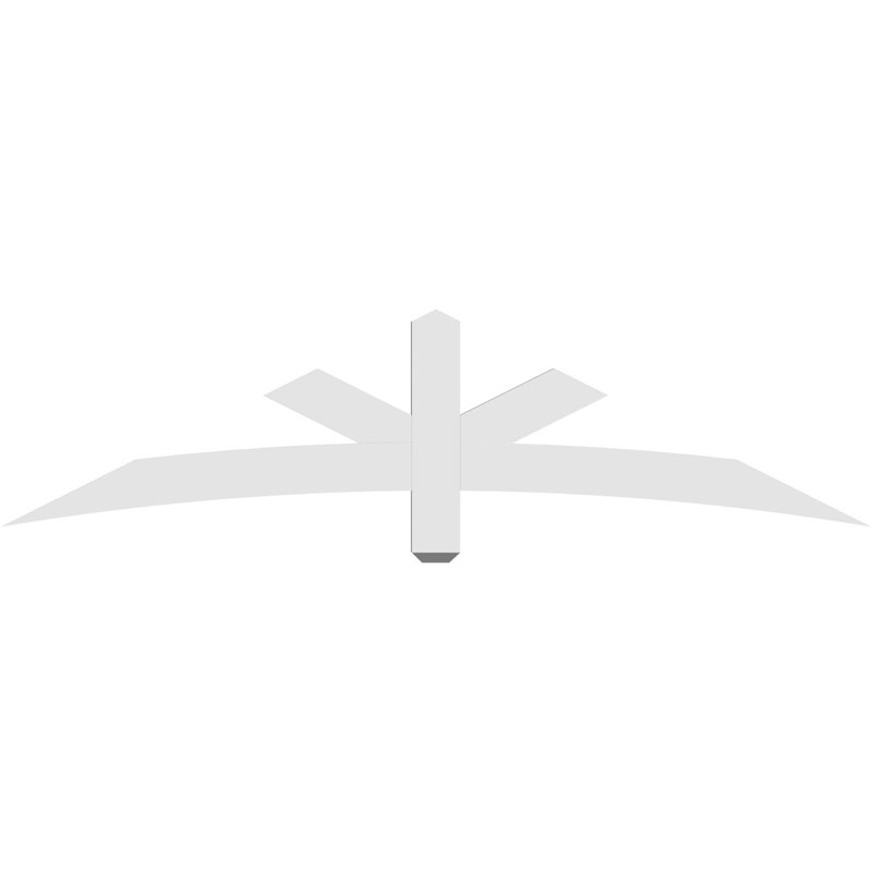 Support de pignon Alberta Alberta, H 18 po x l 72 po (pas: 6/12), P 2 po x F 4 po, Signature uréthane
