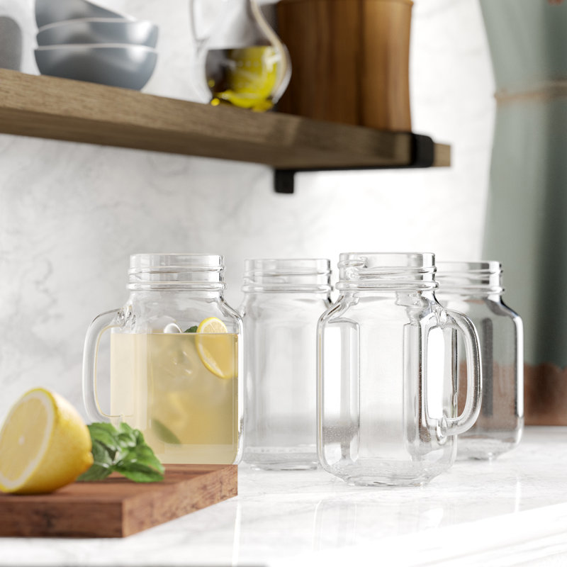 Huya 16 oz. Pot Mason en verre