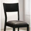 Ensemble de 2 chaises d'appoint Mid-Century modernes noires et grises en similicuir