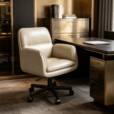 Fauteuil de bureau Criss Cross, accoudoirs et roulettes réglables à 5 niveaux, fauteuil de maquillage à hauteur ajustable et confortable, base pivotante à secousses pour les loisirs relaxants, convient au bureau de la chambre à coucher