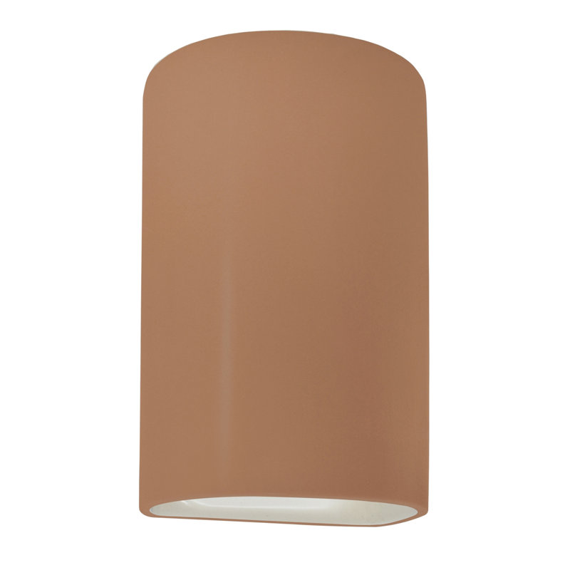 Ambiance Ceramic Wall Light, Adobe, Incandescent (Not Included), 12.5" H x 7.75" W x 6.25" D
