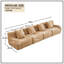 Canapé modulaire surdimensionné en tissu 148 po-1579445587
