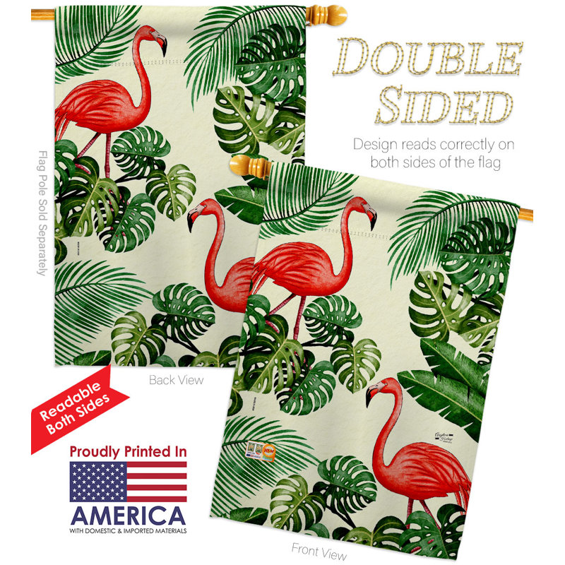 Double Sided 40 in. H x 28 in. W Polyester House Flag