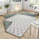 Malaga Flatweave Green/Light Grey Rug