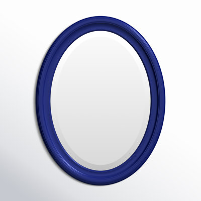 Borna Solid Wood Oval Mirror
