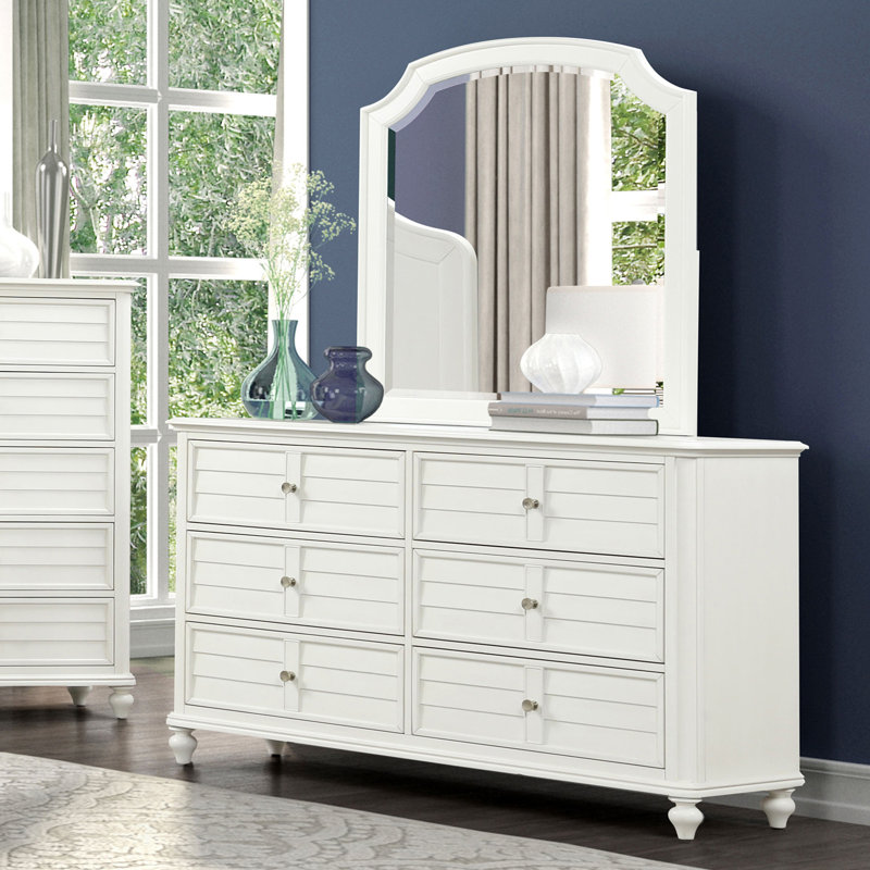 Commode 63,6 "transitionnelle / côtière, blanc antique