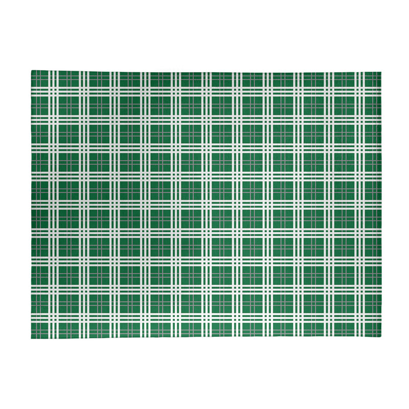 Plaid Indoor Rug, Rectangle 9' x 12'