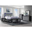Table de chevet Elsa noir et gris