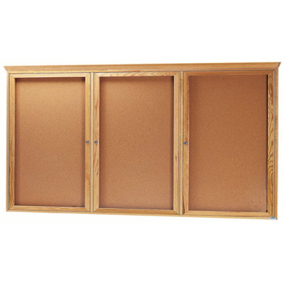 AARCO No Cork Wood Bulletin Board