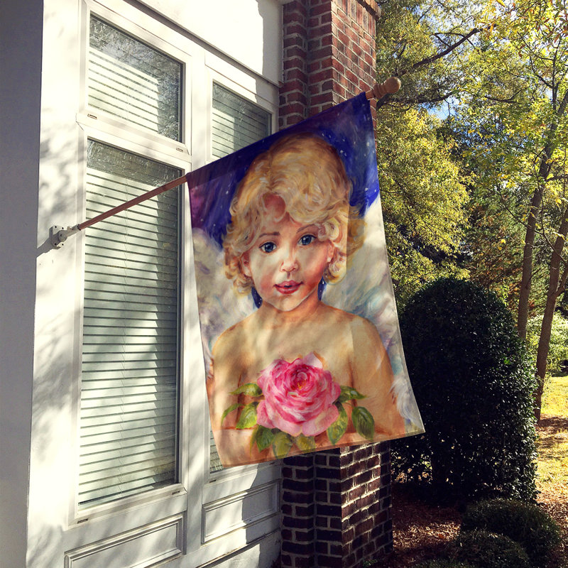 Drapeau de jardin à 2 côtés little ange par debbie cook, H 28 po x l 40 po