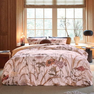 Echinacea flowered duvet cover set