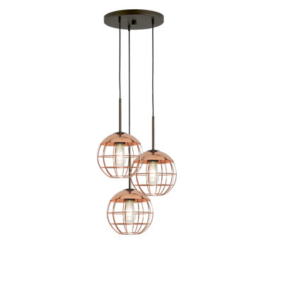 Luminaire suspendu en verre Melveen Globe