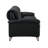 Eilene Black Top Grain Leather Sofa