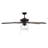 Donovan 52" Inola 5 - Blade Standard Ceiling Fan in Oil Rubbed Bronze with Pull Chain and Light Kit Included-114863939