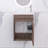 15.75 In. W X 8.66 In. D X 21.67 In. H Single Sink Wall Mounted Bath Vanity In Oak With White Basin-1650873054