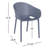 Farrah Stacking Patio Dining Armchair-2003565902