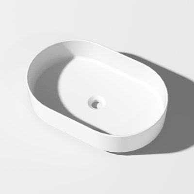 Lavabo à piédestal à surface solide - blanc mat. Nettoyer facilement. Design contemporain. 23,48 po Profondeur, 15,31 de largeur, 5,39 de hauteur. Sans égouttoir et. 17,16 lb Poids en blanc. Contemporain. Sans ou