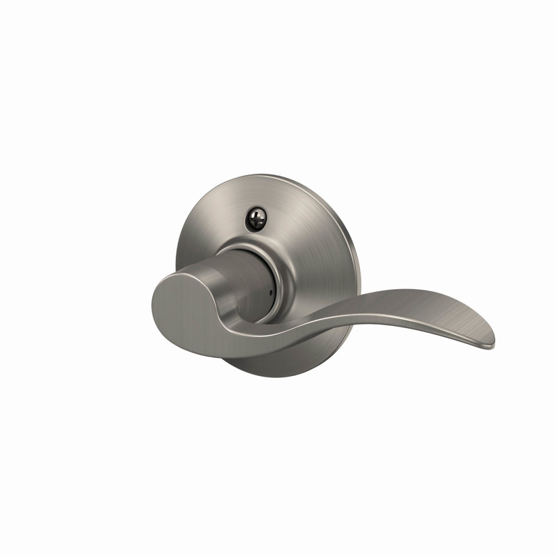 Schlage Single Dummy Door Lever, Left, Satin Nickel