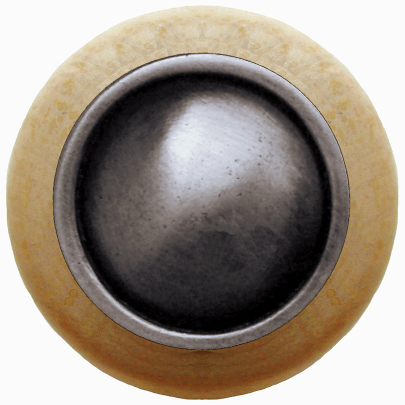 Classic Mushroom Knob, Antique Pewter