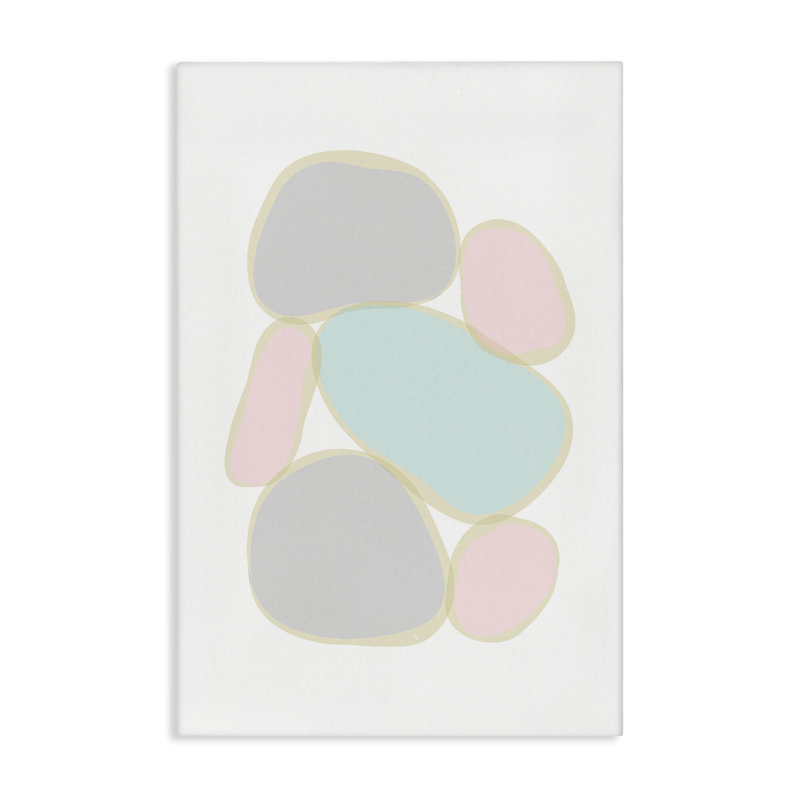 Toile de galets pastel par Martina Pavlova, H 36 po x l 24 po x P 1,5 po