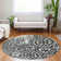 Premium Machine Washable Prisco Black Rug