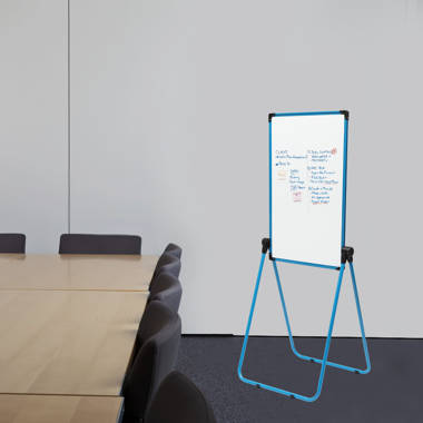 Mobile Whiteboard 48x36 inch Large 360° Rolling Adjustable White Board  Easel with Stand on Wheels Locking Double Sided Magnetic for Home Office  School 15 Page FlipChart Pad Holder Mar 