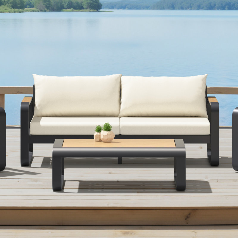 Andes Patio Sofa - Olefin Linen, Olefin Linen
