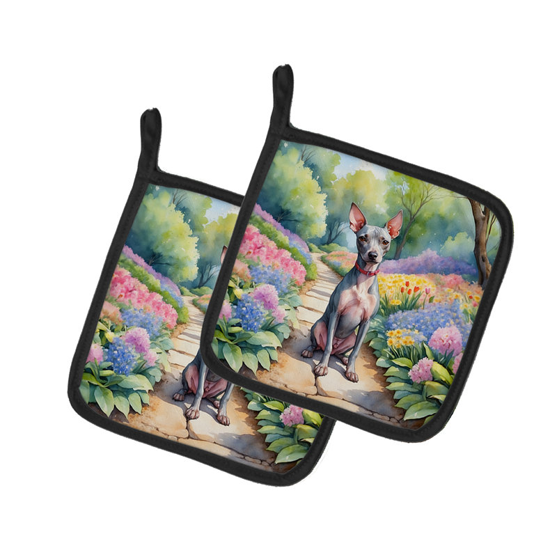 Caroline's Treasures Floral Polyester Potholder Set