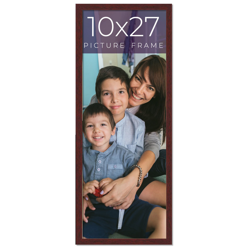Cadre photo en bois massif Plassie, Brun foncé, L 10 po x H 27 po