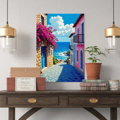 Canvas Wall Art San Juan Art Print, Puerto Rico Wall Decor-1 Vintage Poster Print Home Decor