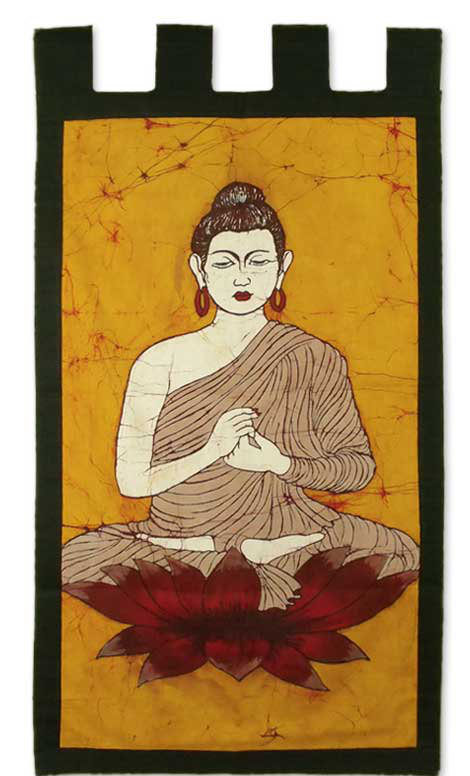 Suspension murale calmbatik buddhas