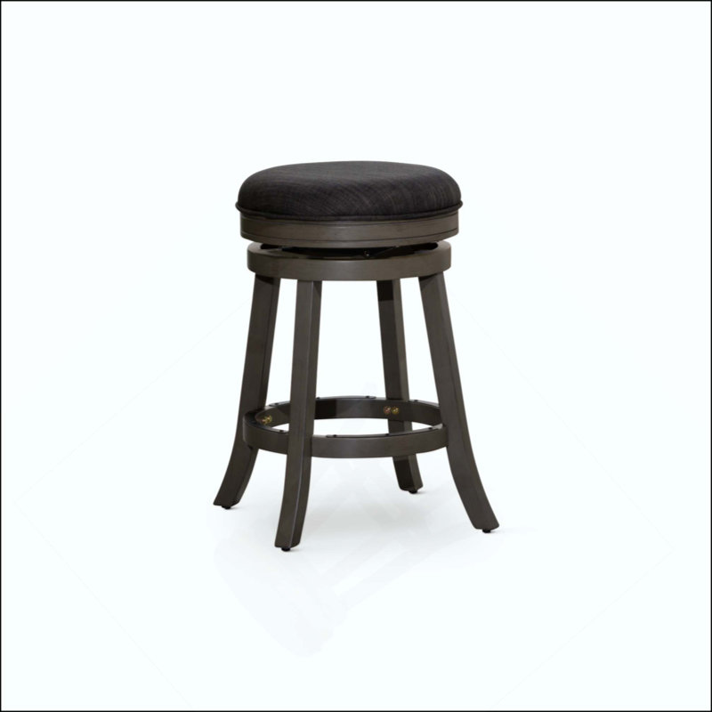 Tabouret de comptoir avec siège pivotant, tissu, parfait pour les cuisines et les bars modernes