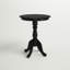 Table de bar ronde classique noire 30 po avec piédestal compact-884083967