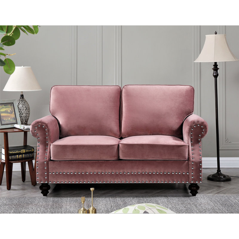 Canapé Hananiah, Ros, H 37,4 po x l 61,42 po x P 33,9 po
