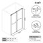Porte de douche coulissante double sans cadre avec verre givré l 62-67 "x H 76"-126719521