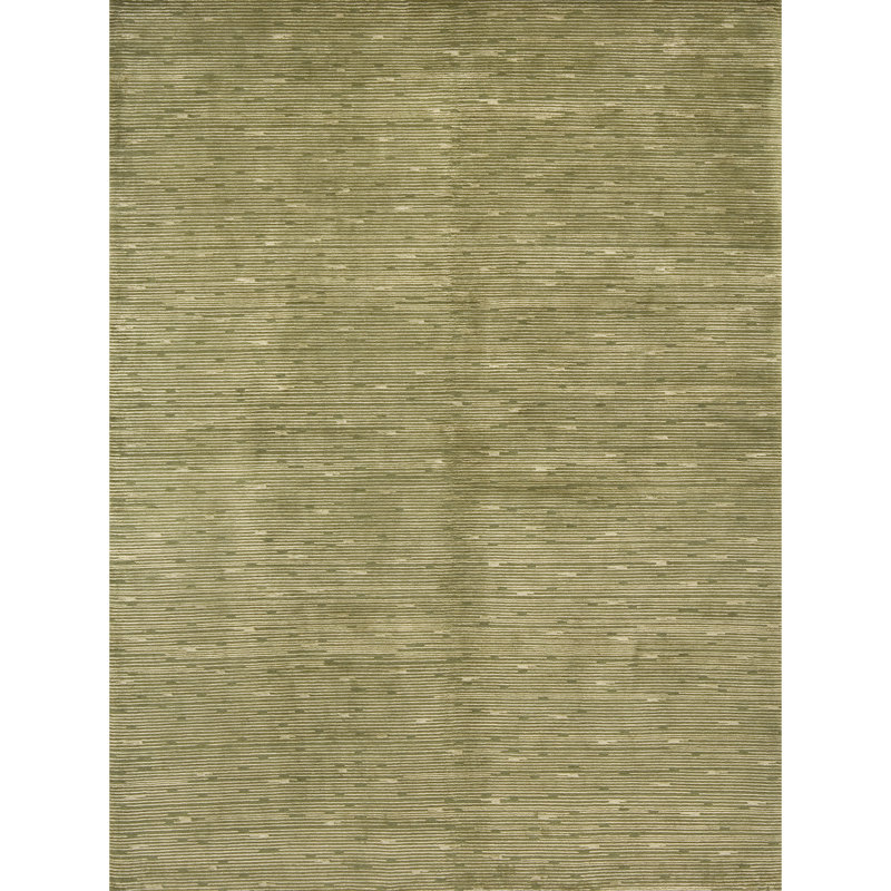 Geometric Area Rug in Green, Rectangle 8' x 10'