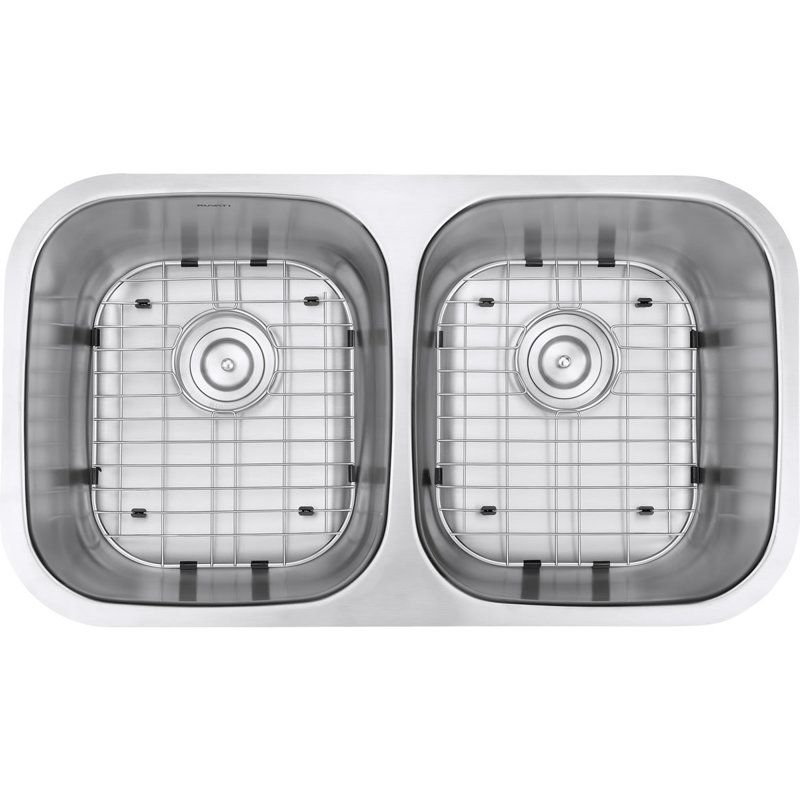 Ruvati 32-inch Stainless Steel Double Bowl Undermount Kitchen Sink