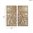 Birch Palms Two-Tone Wall Decor, 16X32", Of 2 Contrasting Panels With Leaf Ornament