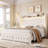 Kaliya Velvet Upholstered Platform Bed with LED Lighting and Storage Drawers -438663467-438518509