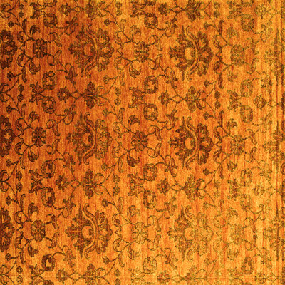Tapis contemporains jaunes lavables à la machine 834