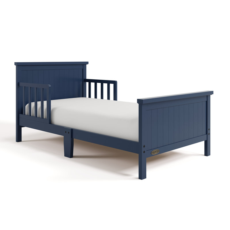 Bailey Toddler Bed with Guardrails, Midnight Blue