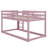 Twin Size Stacked Floor Bunk Bed With Ladder Included-1014622937