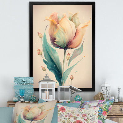 «Rhoda Soft Tone Tulip», reproduction sur toile